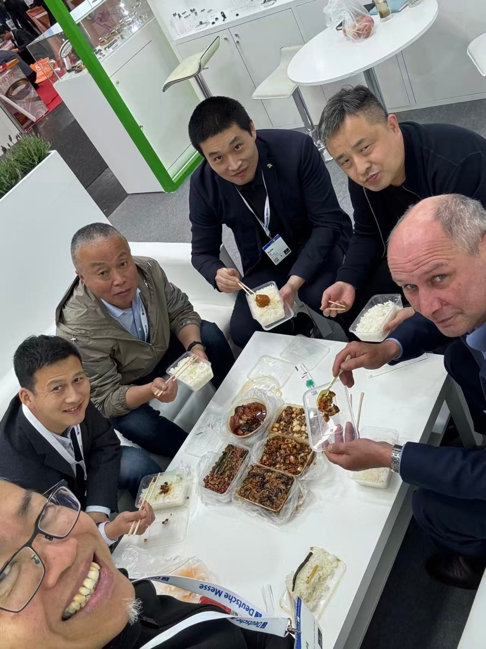 A brief lunch over the Hanover Exhibition